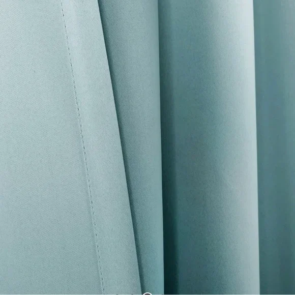 Insulated Back Tab Blackout Window Curtain Panels Set - Lush Décor 52x84” - Picture 4 of 7